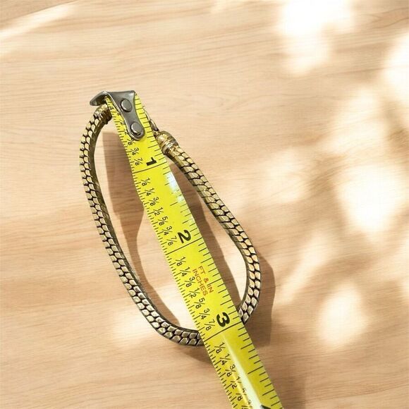 Vintage Gold Perry Lane Link Pendant Necklace Bracelet Matching Set - Picture 6 of 6